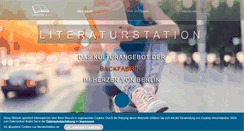 Desktop Screenshot of literatur-station.de