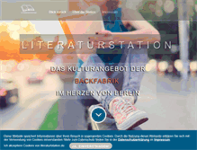 Tablet Screenshot of literatur-station.de